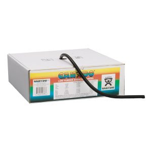 FABRICATION ENTERPRISES CanDo® Low Powder Exercise Resistance Tubing, Black, 100', X-Heavy Resistance 10-5525