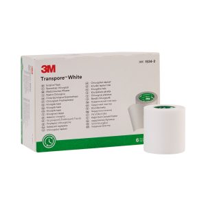 SOLVENTUM CORPORATION 3M™ Transpore™ Plastic Medical Tape, 2 Inch x 10 Yard, White 1534-2