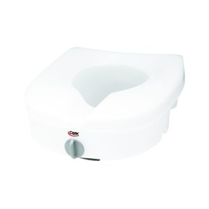 DRIVE DEVILBISS HEALTHCARE E-Z Lock™ Raised Toilet Seat, 15-1/2 x 17 Inch FGB30500 0000