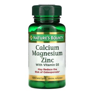 US NUTRITION Nature's Bounty® Calcium Magnesium Zinc Coated Caplets 74312004290