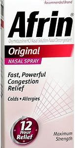 BAYER Afrin® Original Oxymetazoline Sinus Relief, 30 mL Pump Mist Bottle 04110081125
