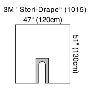 SOLVENTUM CORPORATION 3M™ Steri-Drape™ Sterile Orthopedic U-Drape, 47 x 51 Inch 1015
