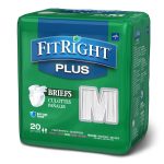 MEDLINE FitRight™ Plus Anti-Leak Guard Briefs, Medium FITPLUSMD