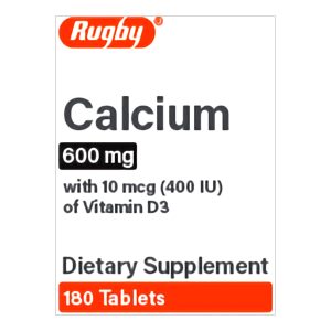 MAJOR PHARMACEUTICALS Rugby® Calcium / Vitamin D-3 Tablet 80681013901