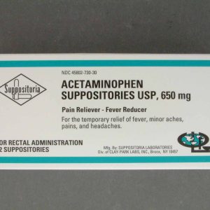 CLAY PARK LABORATORIES Suppositoria Acetaminophen Pain Relief Rectal Suppositories 45802073030