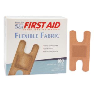 DUKAL American® White Cross Adhesive Strip, 1-1/2 x 3 Inch 1602033