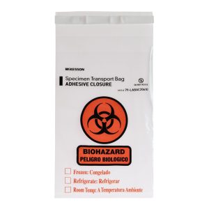 MCKESSON BRAND McKesson Specimen Transport Bag, Document Pouch, Adhesive Closure, 6 x 10 Inch 79-LABAC20610
