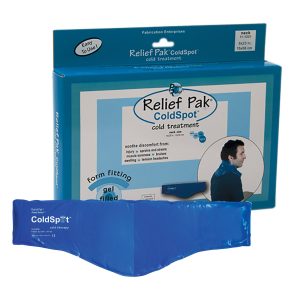 FABRICATION ENTERPRISES Relief Pak® ColdSpot™ Blue Vinyl Pack, Neck Contour 11-1001