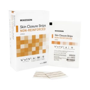 MCKESSON BRAND McKesson Nonreinforced Skin Closure Strip, 1/4 x 1-1/2 Inch 3002