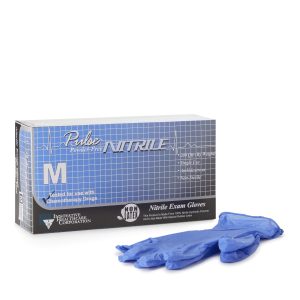 INNOVATIVE HEALTHCARE CORP Pulse® Nitrile Exam Glove, Medium, Aqua Blue 177202