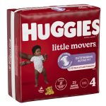 KIMBERLY CLARK Huggies® Little Movers® Diaper, Size 4 49679