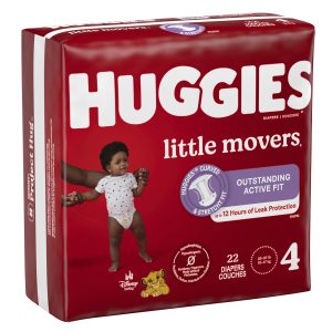 KIMBERLY CLARK Huggies® Little Movers® Diaper, Size 4 49679