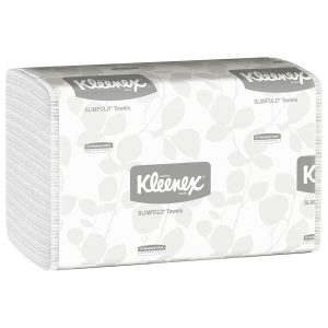 KIMBERLY CLARK Kleenex® Slimfold Towels, Absorbency Pockets, White, Single Ply 04442