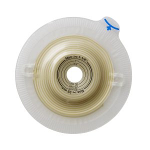COLOPLAST Assura® Convex Light Ostomy Barrier, 22 mm Stoma Opening, Green Color Match 14292