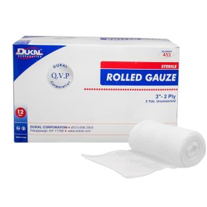 Dukal™ Sterile Fluff Bandage Roll, 3 Inch x 5 Yard, Two-Ply 453