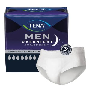 ESSITY HMS NORTH AMERICA INC Tena® Men Overnight Extra Coverage Protective Underwear, Heavy Absorbency, S/M 55732