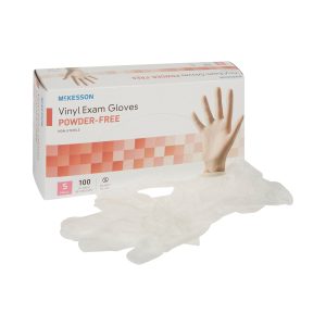 MCKESSON BRAND McKesson Vinyl Exam Glove, Small, Clear 14-114