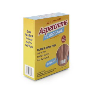 AVENTIS PHARMACEUTICALS Aspercreme® Max Strength with Lidocaine 4% Pain Relief Patches 04116705840