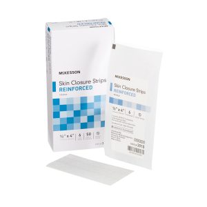 MCKESSON BRAND McKesson Skin Closure Reinforced Strip, 0.5 x 4 Inch 3010