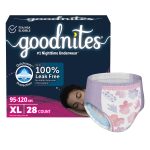 KIMBERLY CLARK GoodNites® Bedwetting Underwear, Extra Large for Girls weighing 95 – 140 lbs. 55773