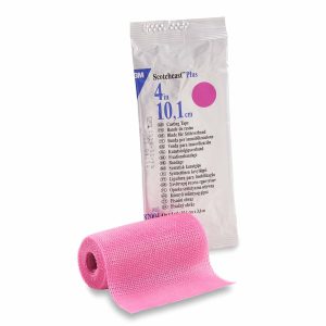 SOLVENTUM CORPORATION 3M™ Scotchcast™ Plus Bright Pink Cast Tape, 4 Inch x 4 Yard 82004X