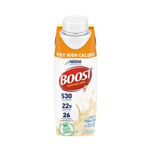 NESTLE HEALTHCARE NUTRITION Boost® Very High Calorie Vanilla Nutritional Drink, 8-ounce Carton 00043900894348