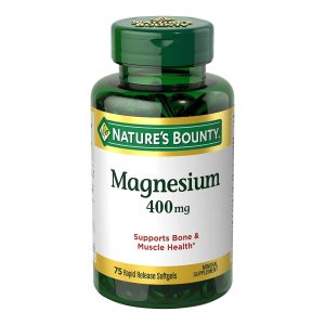 US NUTRITION Nature's Bounty® Magnesium 400 mg Mineral Supplement Rapid Release Softgels 07431259408