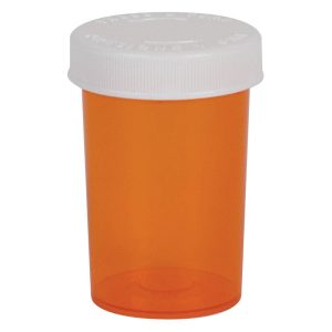 APOTHECARY PRODUCTS Ezy Dose® Push & Turn Prescription Vial, 20 Dram Capacity 30434