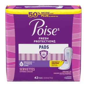 KIMBERLY CLARK Poise® Fresh Protection Pads for Light Bladder Leaks, Ultimate Long 56396
