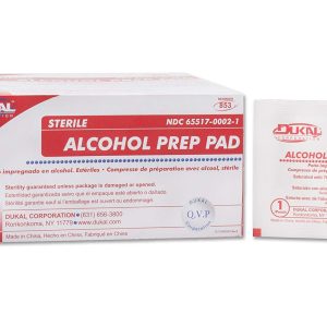 Dukal Alcohol Prep Pads, Sterile, Individual Packs 853