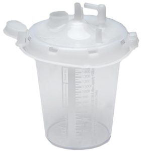 ALLIED HEALTHCARE Allied® Suction Canister for use with OptiVac® Aspirators, 2,400 mL 20-08-0001