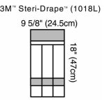 SOLVENTUM CORPORATION 3M™ Steri-Drape™ Sterile Instrument Pocket Drape, 47 x 25 Centimeter 1018L