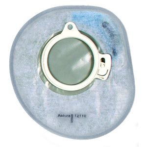 COLOPLAST Assura® 2-Piece Closed End Opaque Ostomy Pouch, Blue Match 12356