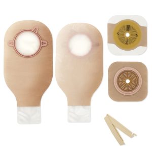 HOLLISTER New Image™ 19104 2-Piece Clear Ileostomy/Colostomy Pouch, 70 mm Flange, Blue 19104