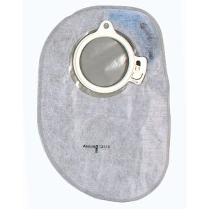 COLOPLAST Assura® 2-Piece Closed End Opaque Colostomy Pouch, Blue Match 12386