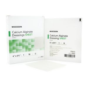 MCKESSON BRAND McKesson Calcium Alginate Dressing, 4 x 4¾ inch 3562