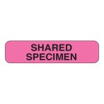 SHAMROCK SCIENTIFIC Shamrock "Shared Specimen" Pre-Printed Label, 1.25 x 0.313 Inch UPCR-1042