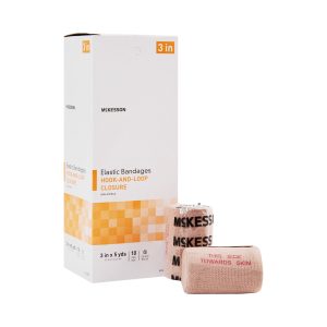 MCKESSON BRAND McKesson hook-and-loop closure Elastic Bandage, 3 Inch x 5 Yard 053