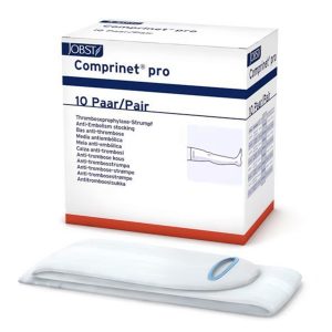BSN MEDICAL Jobst Comprinet® pro Anti-Embolism Stocking, Medium, Thigh High, White, Open Toe 4633700