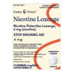 MCKESSON BRAND Foster & Thrive™ Nicotine Polacrilex Lozenges 4 mg (Nicotine) Cinnamon 70677117501