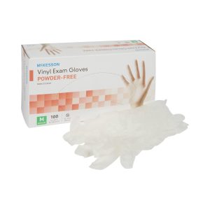 MCKESSON BRAND McKesson Vinyl Exam Glove, Medium, Clear 14-116