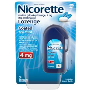 GLAXO CONSUMER PRODUCTS Nicorette Nicotine Polacrilex Gum 4 mg White Ice Mint 00135047508