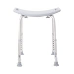 MCKESSON BRAND McKesson Aluminum Bath Bench Without Backrest, 15.5 – 19.5 Inch, Gray 146-RTL12203KDR