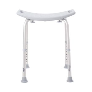 MCKESSON BRAND McKesson Aluminum Bath Bench Without Backrest, 15.5 – 19.5 Inch, Gray 146-RTL12203KDR
