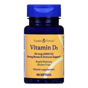 MCKESSON BRAND Foster & Thrive™ Vitamin D-3 50 mcg (2000 IU) Rapid Release Softgels 1093995724