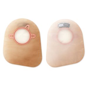 HOLLISTER New Image™ 18392 Two-Piece Beige Ostomy Pouch, Pre-cut to Fit 44 mm Stoma, Green 18392