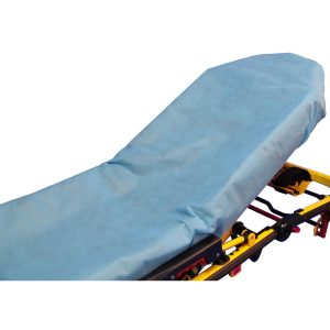 TAYLOR HEALTHCARE PRODUCTS SureFit™ Blue Fitted Stretcher Sheet, 34 x 84 Inch 90-BIS3484