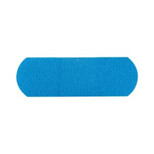 DUKAL American® White Cross Blue Metal Detectable Adhesive Strip, 1 x 3 Inch 1631025