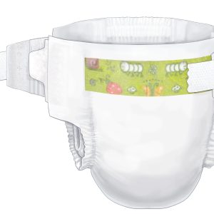 CARDINAL Curity Unisex Baby Diapers, Heavy Absorbency, Size 2, 12 – 18 lbs. 80018A