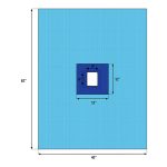 Welmed Sterile Fenestrated Drape, 40 x 62 Inch 1222-2112
